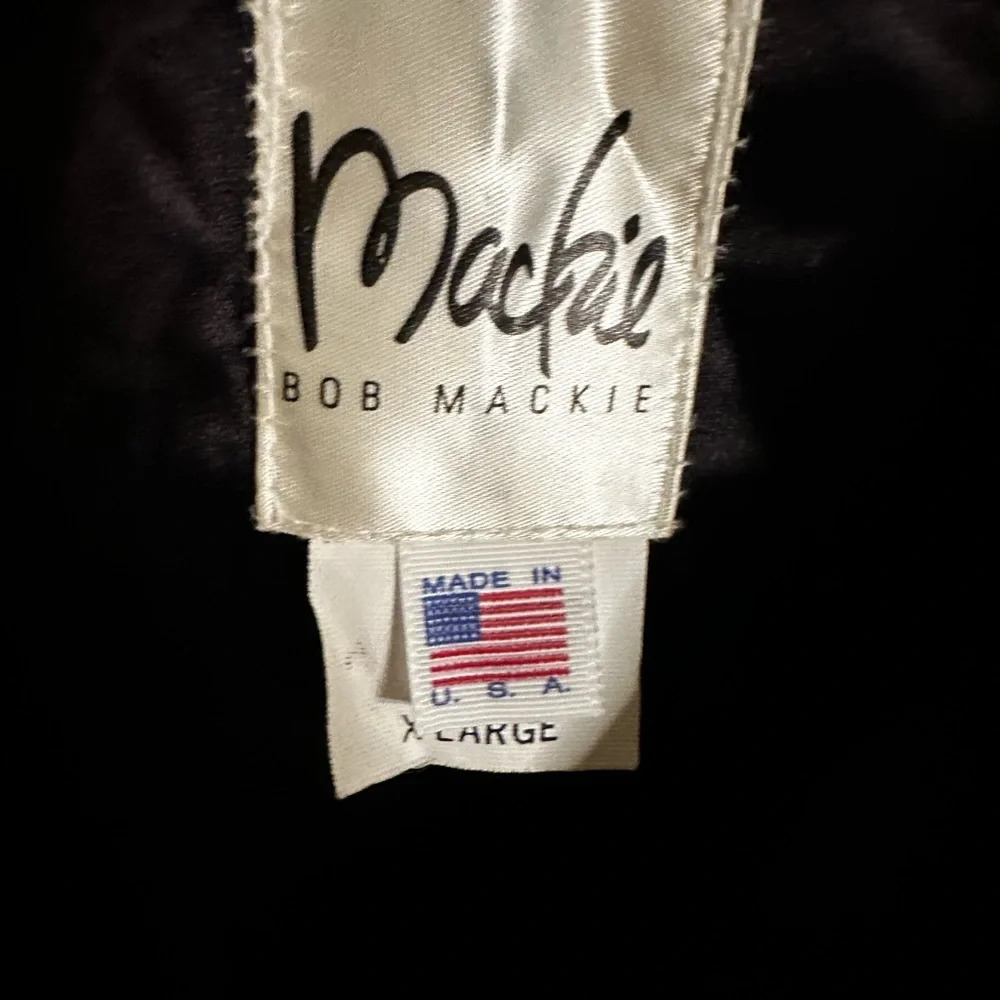 RARE Bob Mackie Designer Vintage Bomber Jacket XL Excellent Condition - Picture 2 of 12